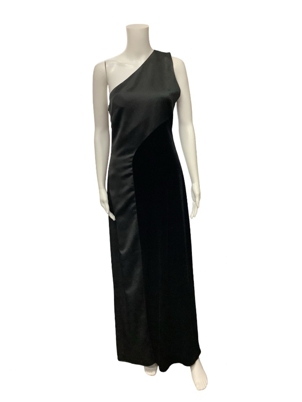 Laundry by Shelli Segal Satin One Shoulder Dress Size: M / US 8